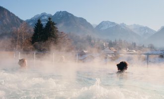 Herrlicher Bergblick aus dem Infinity-Pool.
